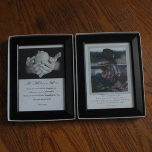 Pair of Unknown Brand Inspirational Family Plaques